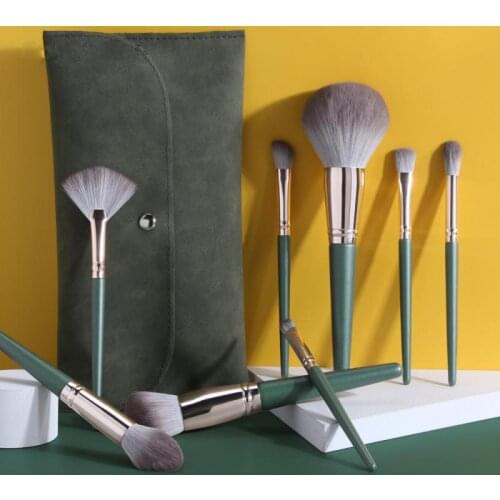 MAANGE 14pcs Makeup Brush Set With Brush Bag Soft High-quality Soft Synthetic Hair Makeup Tool Powder Cream Makeup Mixing Brush