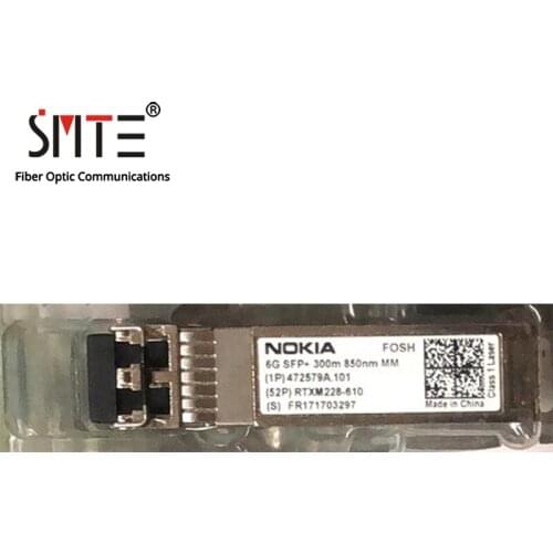 NOKIA RTXM228-610 SFP+ 300M 850NM Multimode FOSH 6G LC Fiber Optical Module Transceiver