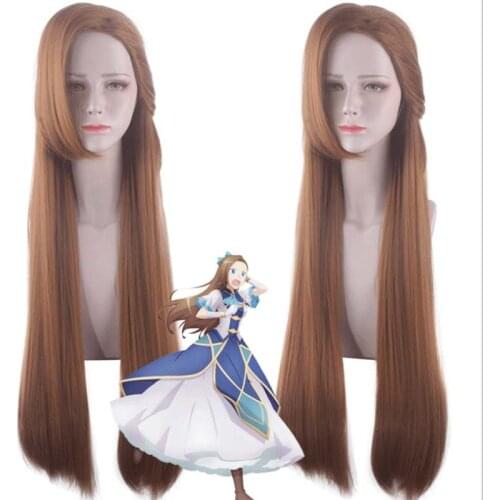 Catalina Klaes Wig Anime My Next Life As a Villainess All Routes Lead to Doom Costume Cosplay Wigs Brown Long Synthetic Hair