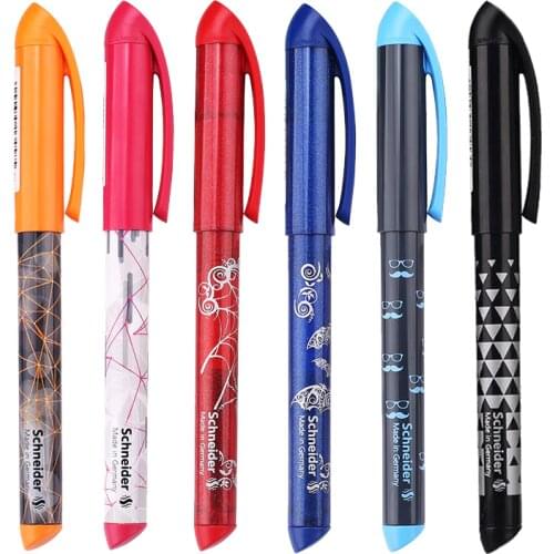 1Pc Schneider Fountain Pen Writing Calligraphy 0.5mm 18 Colors Available Office and School Supplies