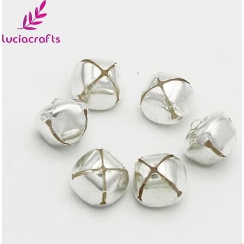Lucia crafts 10/20/25mm Jingle Bell Pendants Hanging For DIY Christmas Tree Decor Accessories H0206