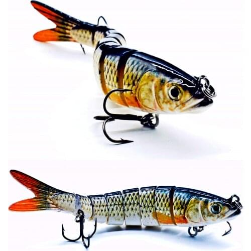 5.5inch/14cm 8Segment Fishing Lures Swimbait Hard Artificial Bait Lure Fishing Tackle Crankbait Pesca Fly Fishing Hunting