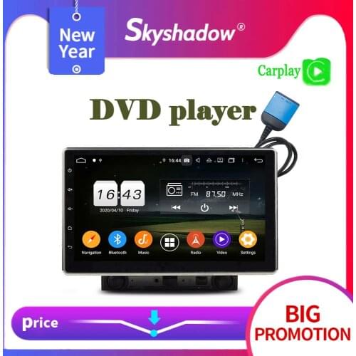 Carplay PX6 Adjustable DSP IPS 10.1" Android 10 64G + 4G LTE Car DVD Player GPS RDS Radio Wifi Bluetooth 5.0 2Din for universal