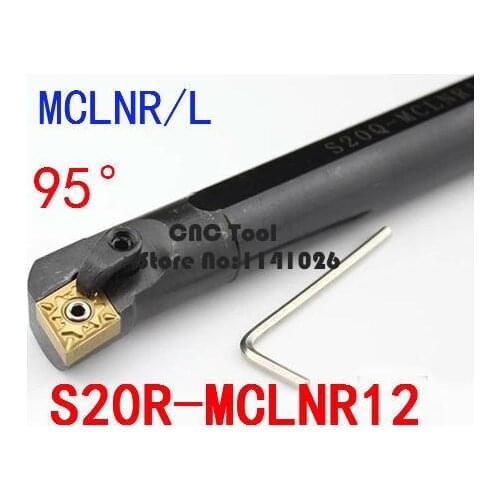 S20R-MCLNR12/S20R-MCLNL12 20mm Lathe Cutting Tools CNC Turning Tool Lathe Machine Tools Internal Metal Boring Bar Type MCLNR/L