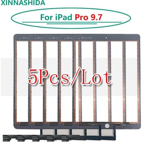 5Pcs/lot Touch Screen For iPad Pro 9.7'' Tablet Touch Panel A1673 A1674 A1675 Touch Screen Outer Glass Screen Repair Parts