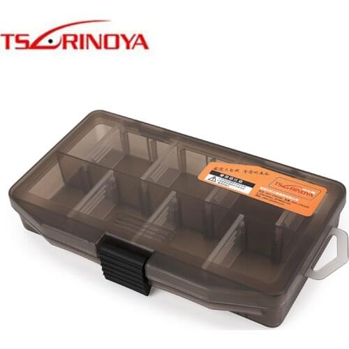 TSURINOYA Fishing Lure Box 17.5*11*3cm Adjustable Inserts Inside Fishing Tackle Storage Box Accessories Fishing Tools Cover