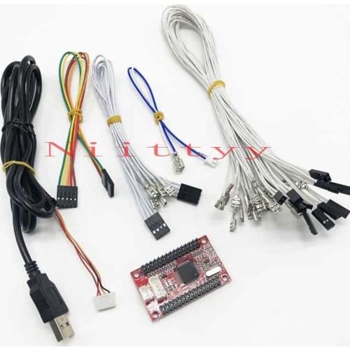 DIY 2 Players USB encoder To Jamma Arcade Controller / Support PS3 PC Raspberry Pi /Arcade Joystick Machine Accessories 5V