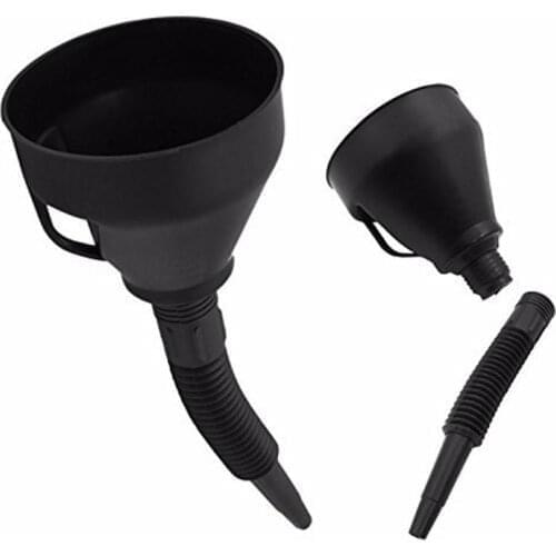 2 in 1 Large Detachable Flexible Car Water Oil Funnel Petrol Diesel With Spout+Filter for Car Motorcycle Truck Water Oil Liquid