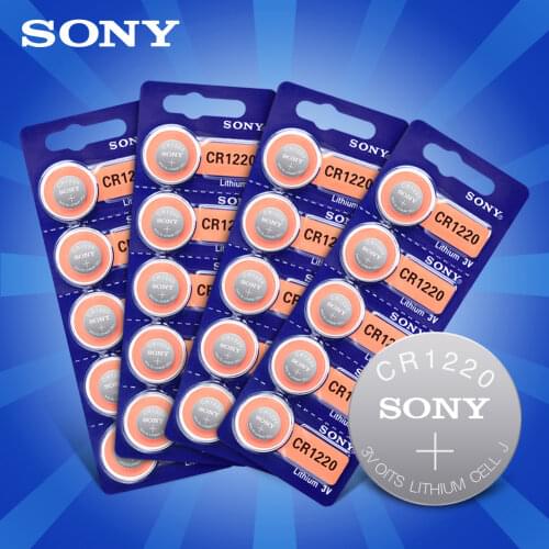 1PC Sony CR1220 CR 1220 Lithium Li-ion Battery DL1220 BR1220 ECR1220 LM1220 L04 5012LC Replacement Button Coin Cell Battery