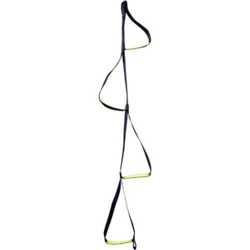 4 Step Outdoor Soft Ladder Tree Tent Suspended Rope Ladder Webbing Ribbon Escape Training Fire Rescue Climbing Portable