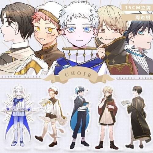 Anime Jujutsu Kaisen Gojo Satoru Itadori Yuji Choir Series Acrylic Stand Figure Model Badge Button Brooch Pin Colored paper Toys