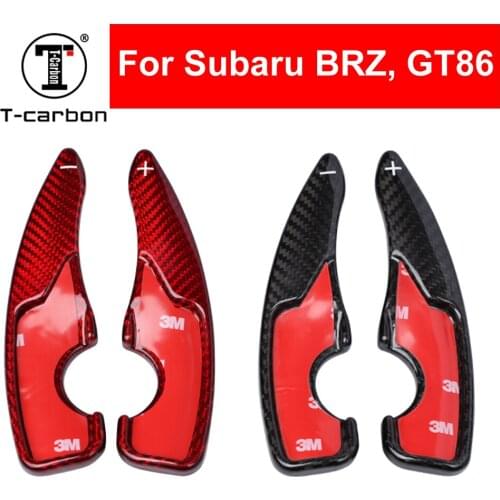 Car Styling Real Carbon Fiber Steering Wheel Shift Paddle Extension Shifter For Subaru BRZ 2017 Subaru GT86 2017 Interior Inner