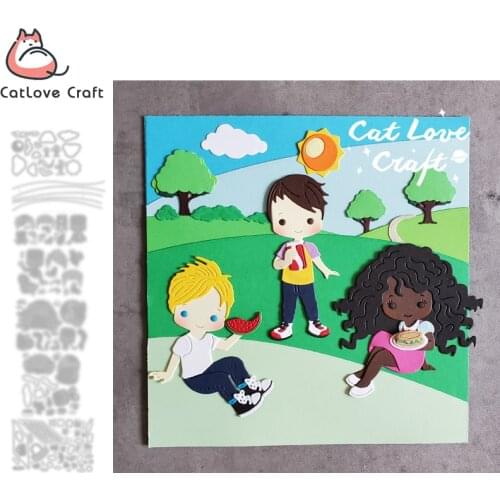 CatLove Picnic Camping Series Metal Cutting Dies Scrapbooking Stencil Die Cuts Card Making DIY Craft Embossing New Dies For 2021