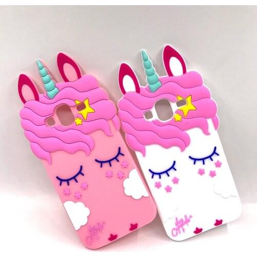 For Samsung J1 J3 J5 2016 Case Cover 3D Cute Bag Unicorn Soft Silicone For Coque Samsung Galaxy J1 J3 J5 2016 J510F Phone Cases