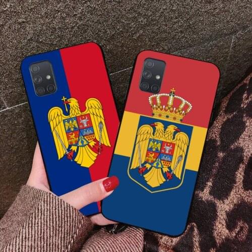 CUTEWANAN Flag of Romania Phone Case For Samsung A10 A20 A30 A40 A50 A70 A80 A71 A91 A51 A6 A8 2018