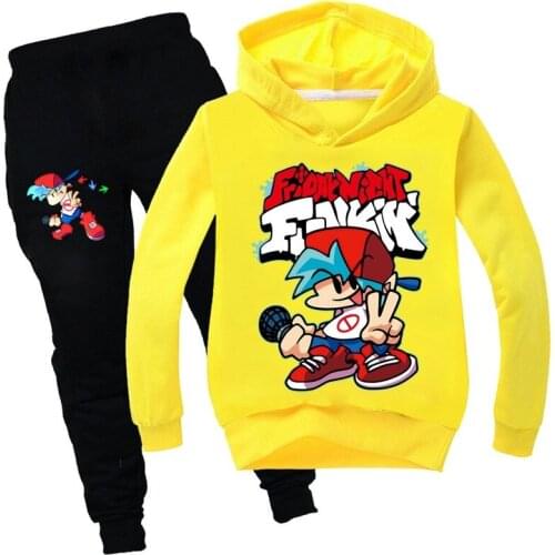 Kids Clothes Baby Boys friday night funkin Tracksuit Tops Pants 2PCS Children Boy Spring Autumn Outfits Girls Sets 2-16 years