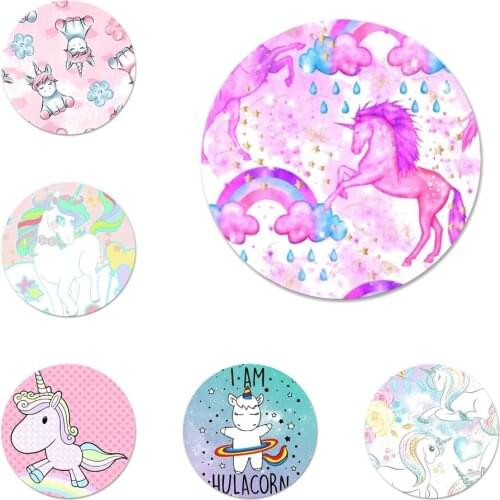 Unicorn On Rainbow Jetpack Badge Brooch Pin Accessories For Clothes Backpack Decoration gift