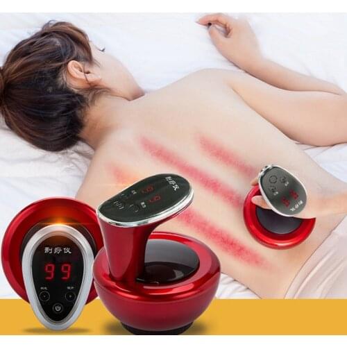 2in1 LED Electric Gua Sha Scrapping Massager and Cupping Therapy Tool Handheld Physical Therapy Gua Sha Massage Device USB plug