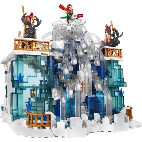 MOULD KING 11009 Girls Creative Toys MOC Crystal Falls Model Building Blocks Educational Assembly Bricks Kids Christmas Gifts