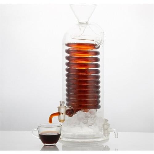 250ml Water Drip Coffee Maker Glass Cooling Machine Espresso Coffee Dripper Pot Ice Cold Brew Coffee Machine For Barista
