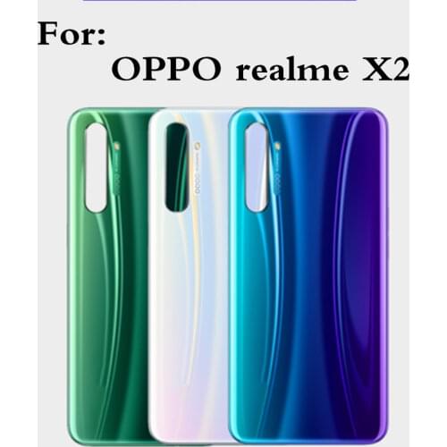 6.4inch For OPPO Realme X2 Back Battery Cover Door Housing case Rear Glass lens parts Replacement