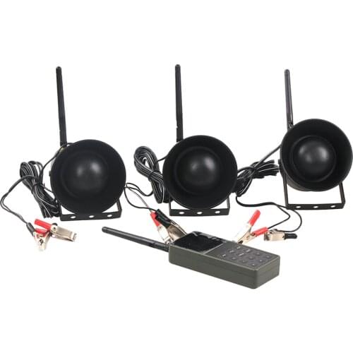 Hunting Decoy Bird Caller Birds Sound MP3 Player with 3pcs 50w 150dB Loud Speaker + 250 Yard Remote Control Outdoor Decoy Device