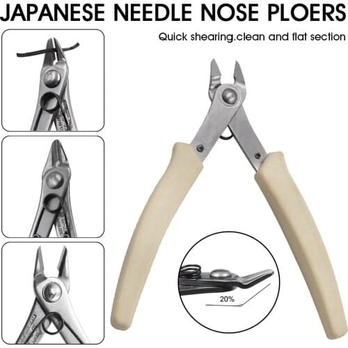 1 PCS Needle Nose Pliers With Sharp Blade Steel Professional Cutting Pliers Tools For Repairing Jewelry Making Fishing