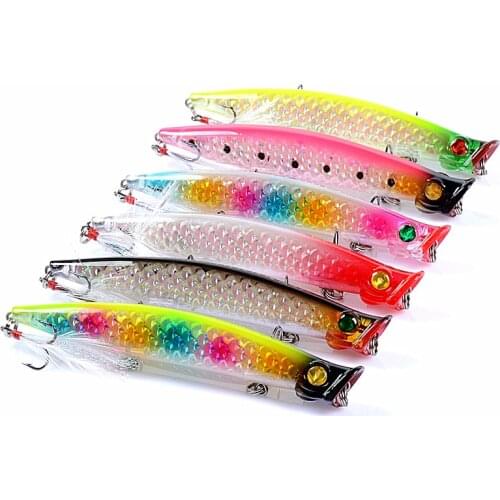1 Pcs Top Popper Bait 110mm/13.2g Topwater Walker Water Surface Hard Artificial Lures For Bass Pike Fishing