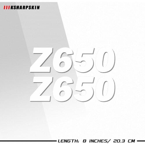 Motorcycle reflective waterproof decorative body fuel tank box stickers decals For KAWASAKI Z650 z 650 logo sign sticker