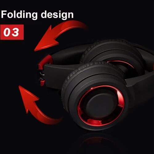 TR905 Breathable Foldable Wireless Rechargeable Headphone Bass Headset with Mic