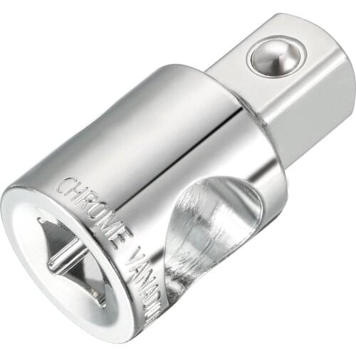 Uxcell 1/2'' Square Head Silver Tone Sliding Handle Ratchet Socket Adapter Impact Socket