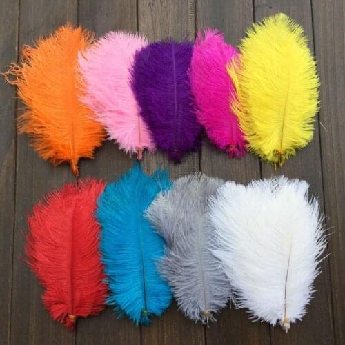 100pcs 15-20cm Natural Ostrich Feather Wedding Decoration DIY Accessories