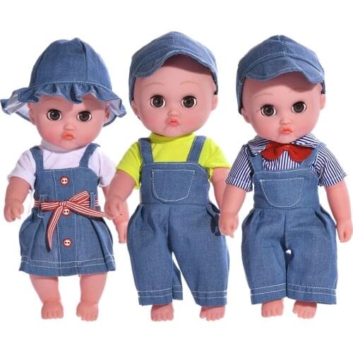 35cm No Function Baby Dolls Handmade Bebe Reborn Baby Toy Gifts for Kids Waterproof Cute Reborn For Babies Bath Toys