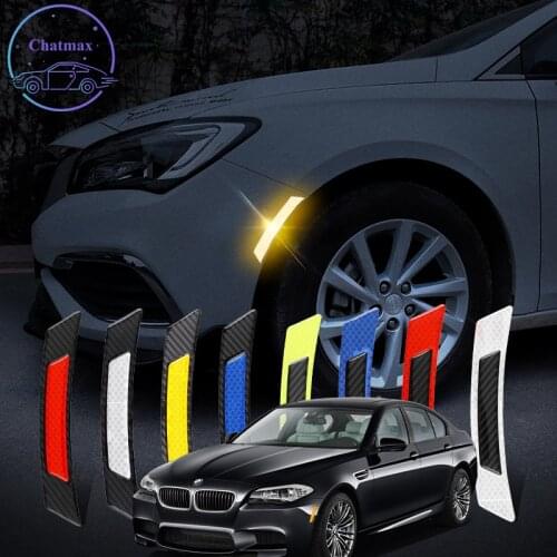 Car Anti-wear Strip Universal for BMW Series Auto Doors Carbon Fiber Reflective Stickers Wheel EyeBrow Luminous Trim