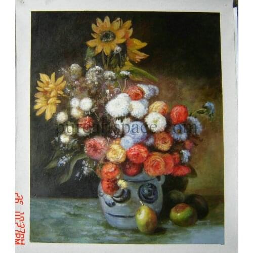 Free shipping Impression flower drawing still life oil painting high-quality Claude Monet oil painting repoduction