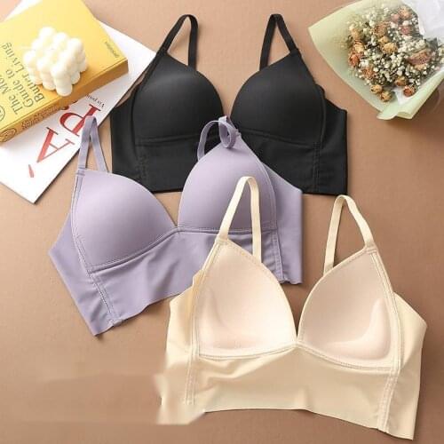 Seamless Solid Color Bodysuit Underwear For Women Active Seamless Bra Padded Push Up Lingerie Sexy Bralette Plus Size Braletts