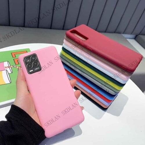 New Candy Color Silicone Phone Case for OPPO Realme 8 Pro C21 A54 A94 4G Matte Soft Tpu Back Cover for realme 8 pro F19 Pro