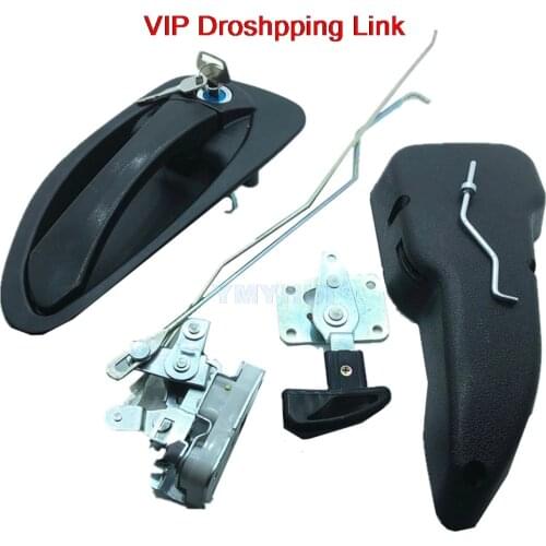 For Hyundai R150-9 215-9 225-9 Excavator part Cab door lock assembly inner grip outer handle lock block Excavator Accessories