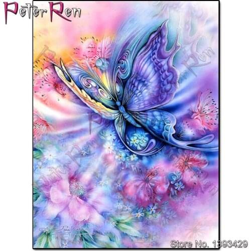 DIY Diamond Painting Butterfly Flower crystal Cross Stitch Crafts Full Square\Round Drill Resin Embroidery Rhinestone Home Decor