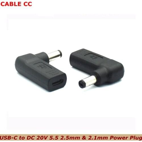 USB 3.1 Type C USB-C to DC 20V 5.5 2.5mm&2.1mm power plug PD emulator trigger laptop charging data adapter