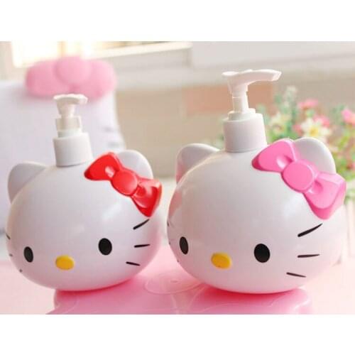 New cartoon KT hand sanitizer shower gel lotion bottle bottling cute cartoon plastic squeeze bottle