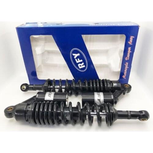 New 350mm 360mm 8mm spring shock absorber motorcycle air impact device for Yamaha suzuki kawasaki Honda CB750 all black