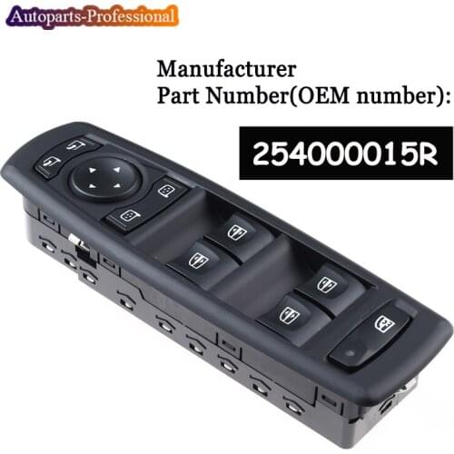 New High Quality 254000015R Electric Power Window Switch Fits For Renault Megane Laguna 2008-2016