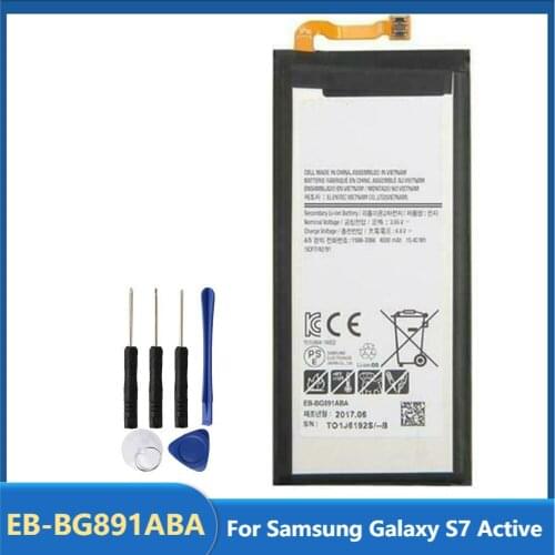 Original Replacement Phone Battery EB-BG891ABA For Samsung Galaxy S7 Active EB-BG891ABA Rechargable Batteries 4000mAh