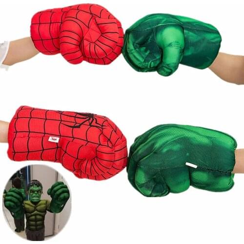 2pc Adult and Kid Super Hulk Plush Gloves Cosplay Children Halloween Party Fantasy Props Accessories