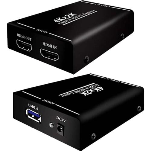 Video Capture Card Device 4K 2K HDMI to USB 3.0 1080P Dongle HDMI Capture HD for PC PS4 Wii Switch Game Capturing Live Streaming