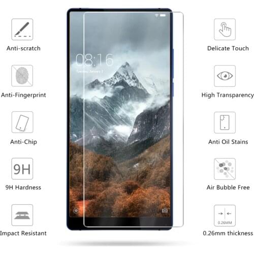 For Vernee Mix 2 Tempered Glass 100% Original 9H 2.5D Screen Protector Glass Film for Vernee Thor E Glass for Vernee Active