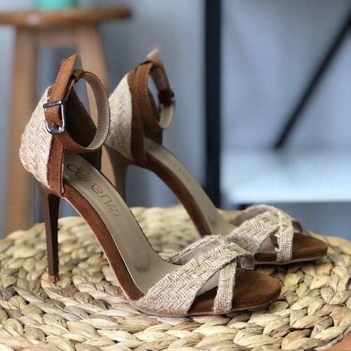 Women Sandals 2021 Summer Fashion Wicker Open Toe Cross Band High Heel Casual Wedding Prom Shoes New Season Trend Luxury brand