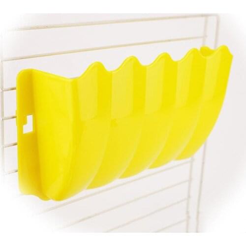 1Pc Space Saving Plastic Small Pet Rabbit Hanging Grass Feeder Rack Shelf Hay Bowl Holder Box Dispenser Grass Storage Container