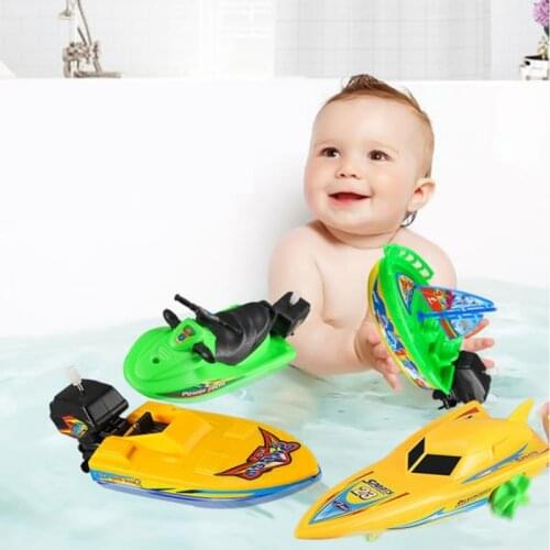 1Pc Speed Boat Ship Wind Up Toy Float In Water Kid Toys Classic Clockwork Toys Winter Shower Bath Toy for Children Boys Toys